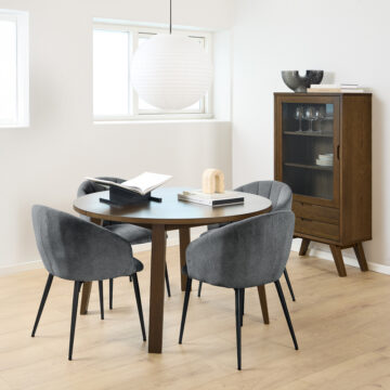 Whistler Round Dining Table Smoked Oak