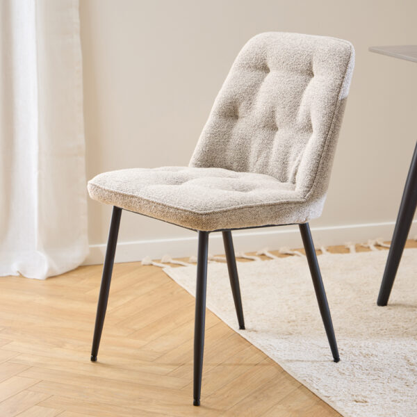Anvil Dining Chair in Monza Beige. | Assembly Required