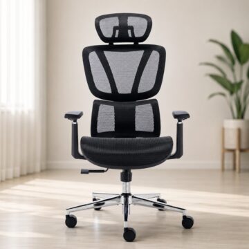 Saltburn Elite Mesh Office Chair - Black
