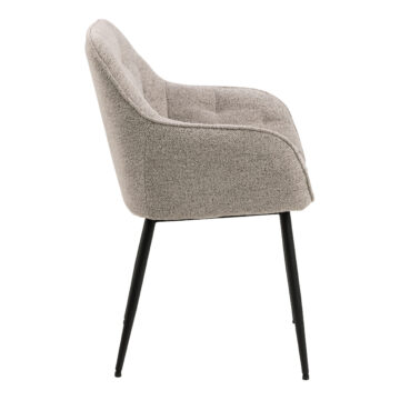 Anvil Monza Beige Dining Chair | Armrests