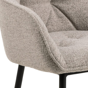 Anvil Monza Beige Dining Chair | Armrests