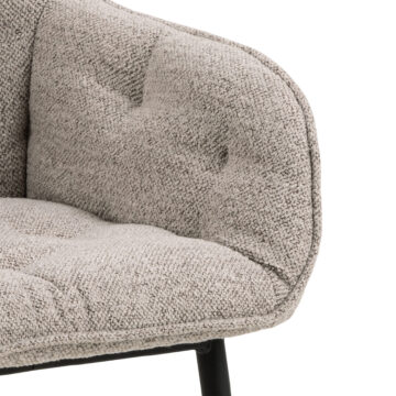 Anvil Monza Beige Dining Chair | Armrests