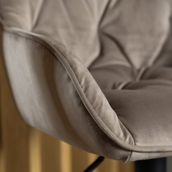 Anvil Swivel Bar Stool with Height Adjustable Function in Beige. | Assembly Required