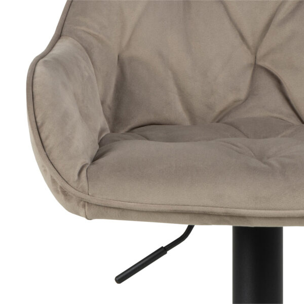 Anvil Swivel Bar Stool with Height Adjustable Function in Beige. | Assembly Required