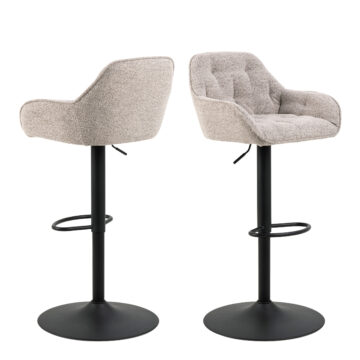 Anvil Swivel Bar Stool with Height Adjustable Function in Monza Beige.