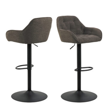 Anvil Swivel Bar Stool with Height Adjustable Function in Taupe.