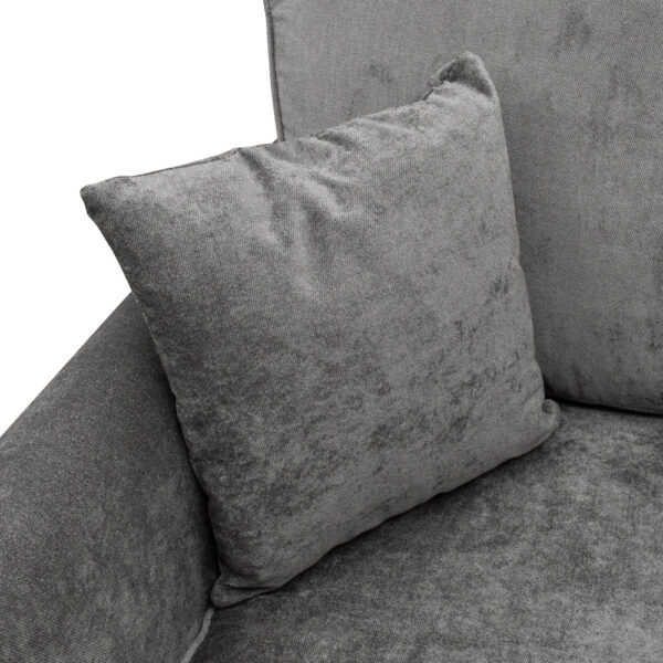 Charcoal Hampton Fabric Armchair | Kensington Grey