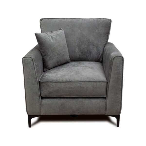 Charcoal Hampton Fabric Armchair | Kensington Grey