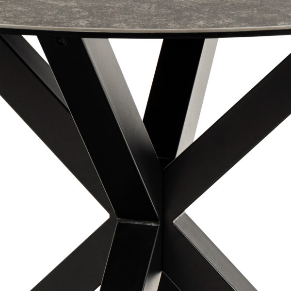 Azura Dining Table with Ceramic Black Top | Assembly Required