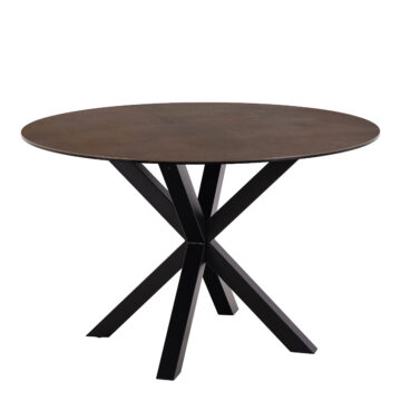 Azura Dining Table with Ceramic Rusty Brown Top