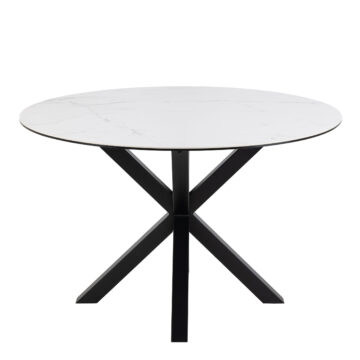 Azura Dining Table with Ceramic White Top