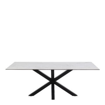 Azura Dining Table with Ceramic White Top