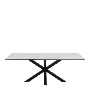 Azura Dining Table with Ceramic White Top