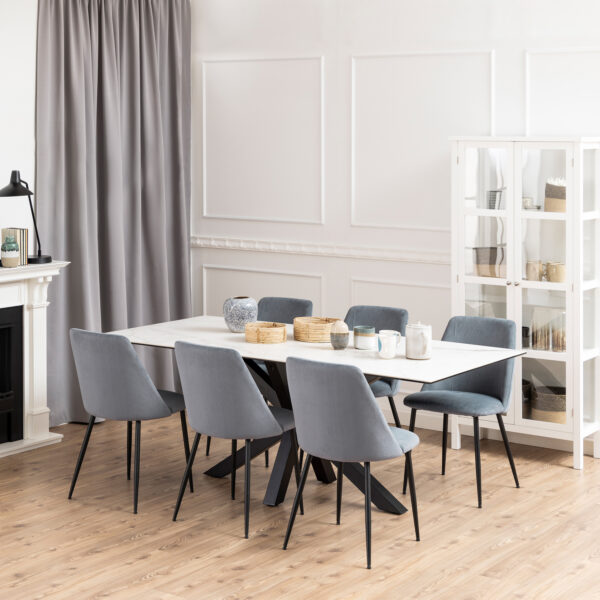 Azura Dining Table with Ceramic White Top | Assembly Required