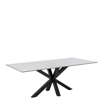 Azura Dining Table with Ceramic White Top