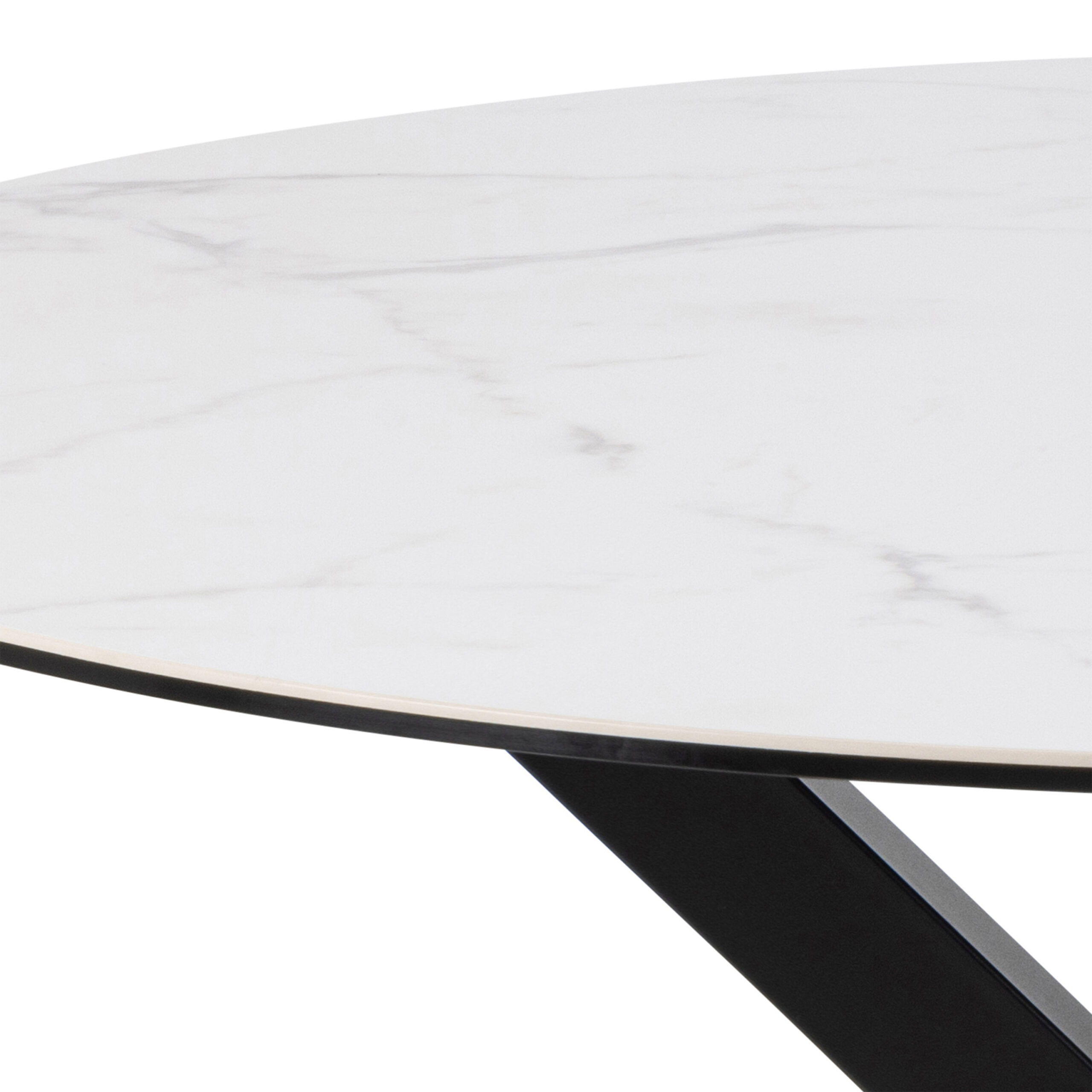 Azura Dining Table with Ceramic White Top