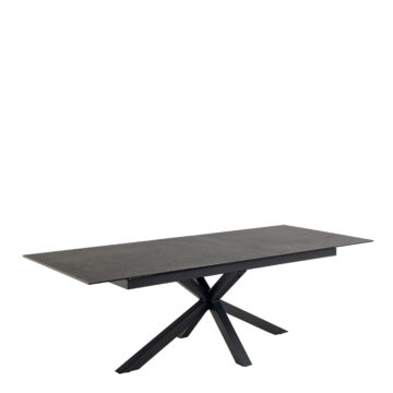 Azura Ceramic Black Extendable Dining Table | 200cm – 240cm