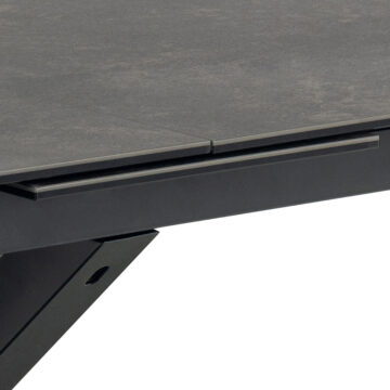 Azura Ceramic Black Extendable Dining Table | 200cm – 240cm
