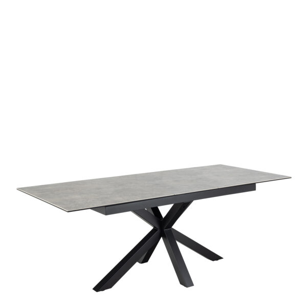 Azura Extendable Dining Table with Ceramic Grey Top 168cm | Assembly Required