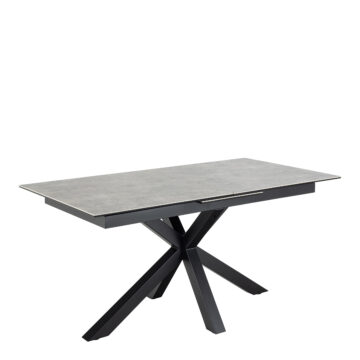 Azura Extendable Dining Table with Ceramic Grey Top 168cm