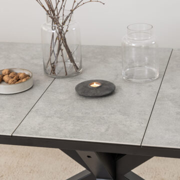 Azura Ceramic Grey Extendable Dining Table | 168cm – 210cm