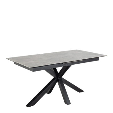Azura Extendable Dining Table with Ceramic Grey Top 168cm