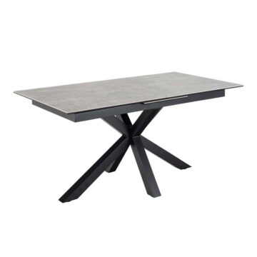 Azura Extendable Dining Table with Ceramic Grey Top 168cm