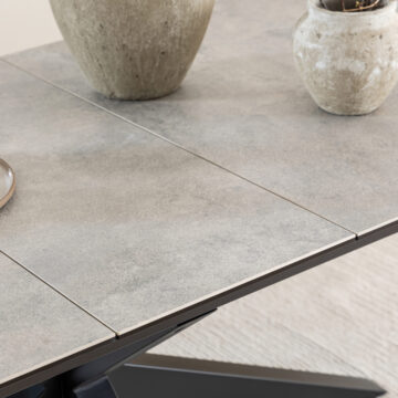 Azura Ceramic Grey Extendable Dining Table | 200cm – 240cm