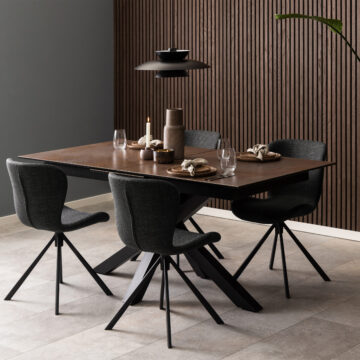 Azura Ceramic Brown Extendable Dining Table | 168cm – 210cm
