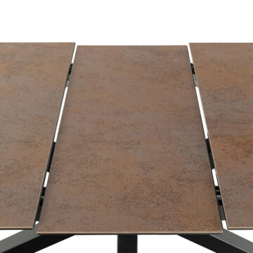 Azura Ceramic Brown Extendable Dining Table | 168cm – 210cm