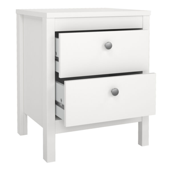 Chest and 3 Door Wardrobe in White