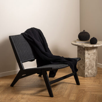 Carson Lounge Chair in Black | Assembly Required