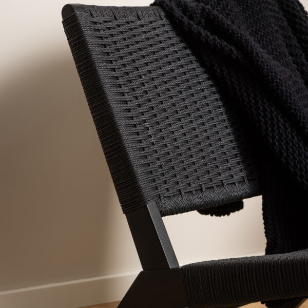 Carson Lounge Chair in Black | Assembly Required
