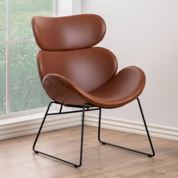 Cazar Lounge Chair in Brown