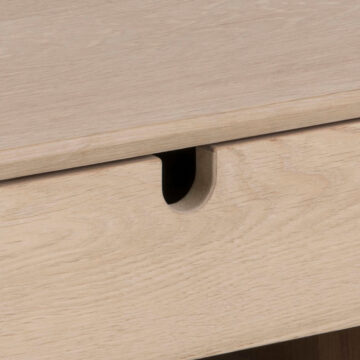 Century 1 Drawer Wall Mounted Bedside Table | Oak Finish