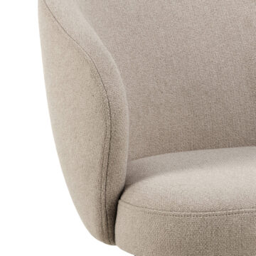 Darlene Beige Dining Chair | Armrest | Swivel