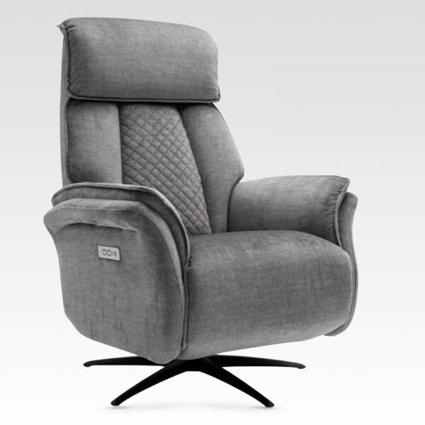 Hermes Swivel Elec Chair Dual Motor - Grey