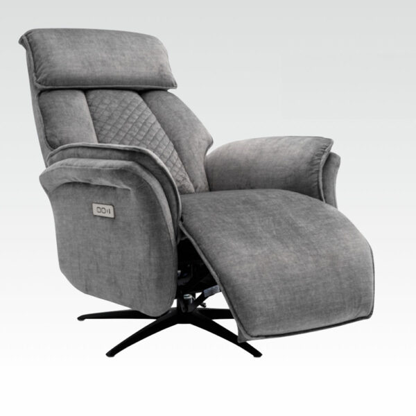 Hermes Swivel Elec Chair Dual Motor - Grey