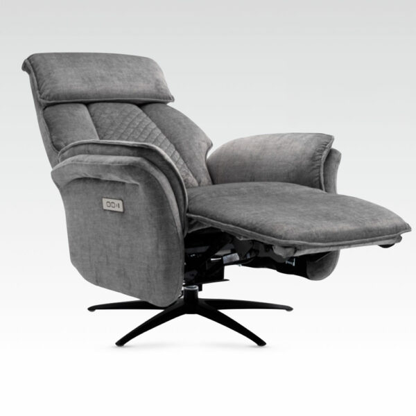 Hermes Swivel Elec Chair Dual Motor - Grey