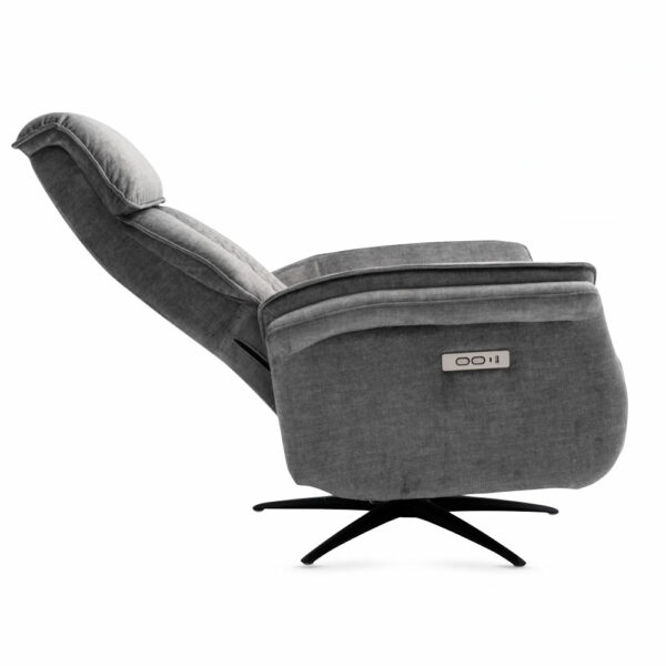 Hermes Swivel Elec Chair Dual Motor - Grey