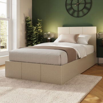 Marikina Cream 3' Single Ottoman Bed