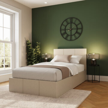 Marikina Cream 3' Single Ottoman Bed