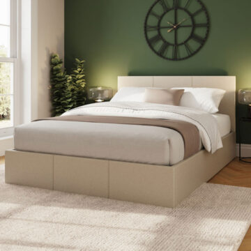 Marikina Cream 4' Small Double Ottoman Bed