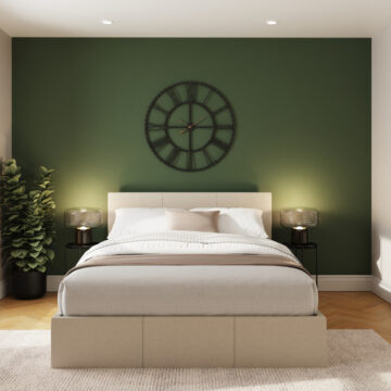Marikina Cream 4’6 Double Ottoman Bed