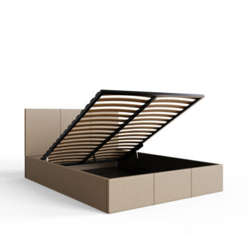 Marikina Cream 4’6 Double Ottoman Bed