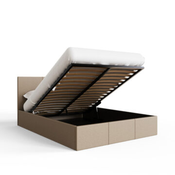 Marikina Cream 4’6 Double Ottoman Bed