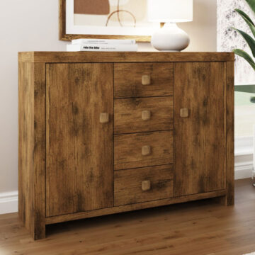Maluku 2 Door Sideboard with Drawers | Mango Finish