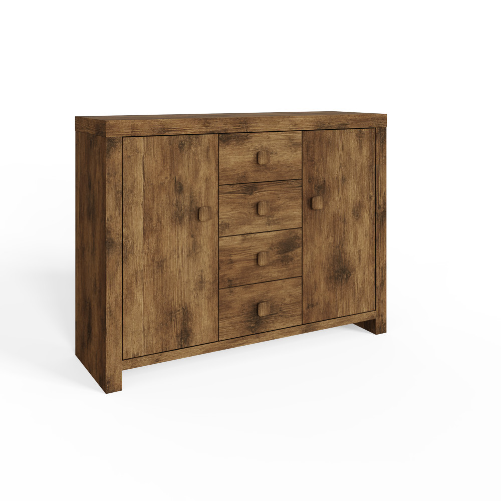 Maluku 2 Door Sideboard with Drawers | Mango Finish