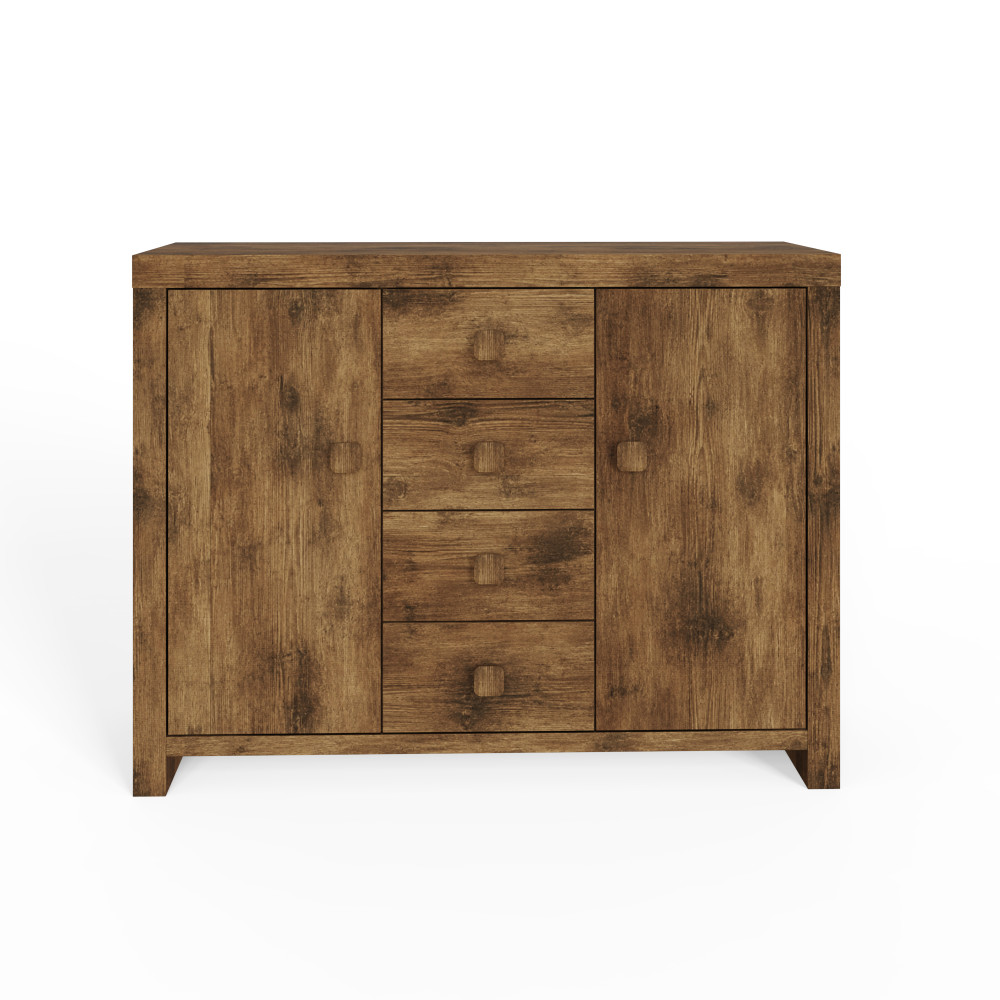 Maluku 2 Door Sideboard with Drawers | Mango Finish