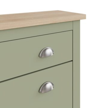 Fife Green 2 Door Shoe Cabinet with Drawer